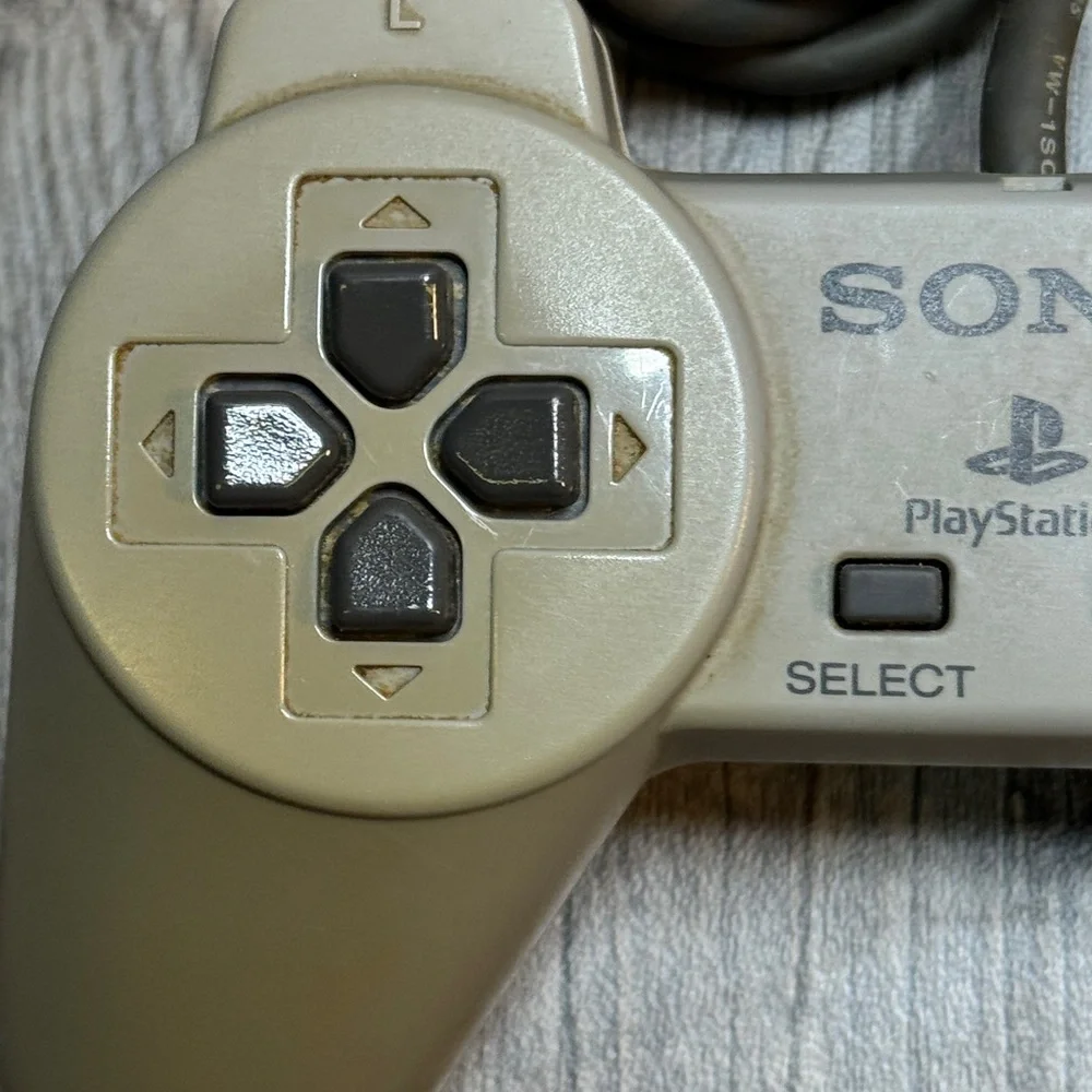 PS1 Sony playstation controller SCPH-1080 Video Game Wired Controller Gray Works