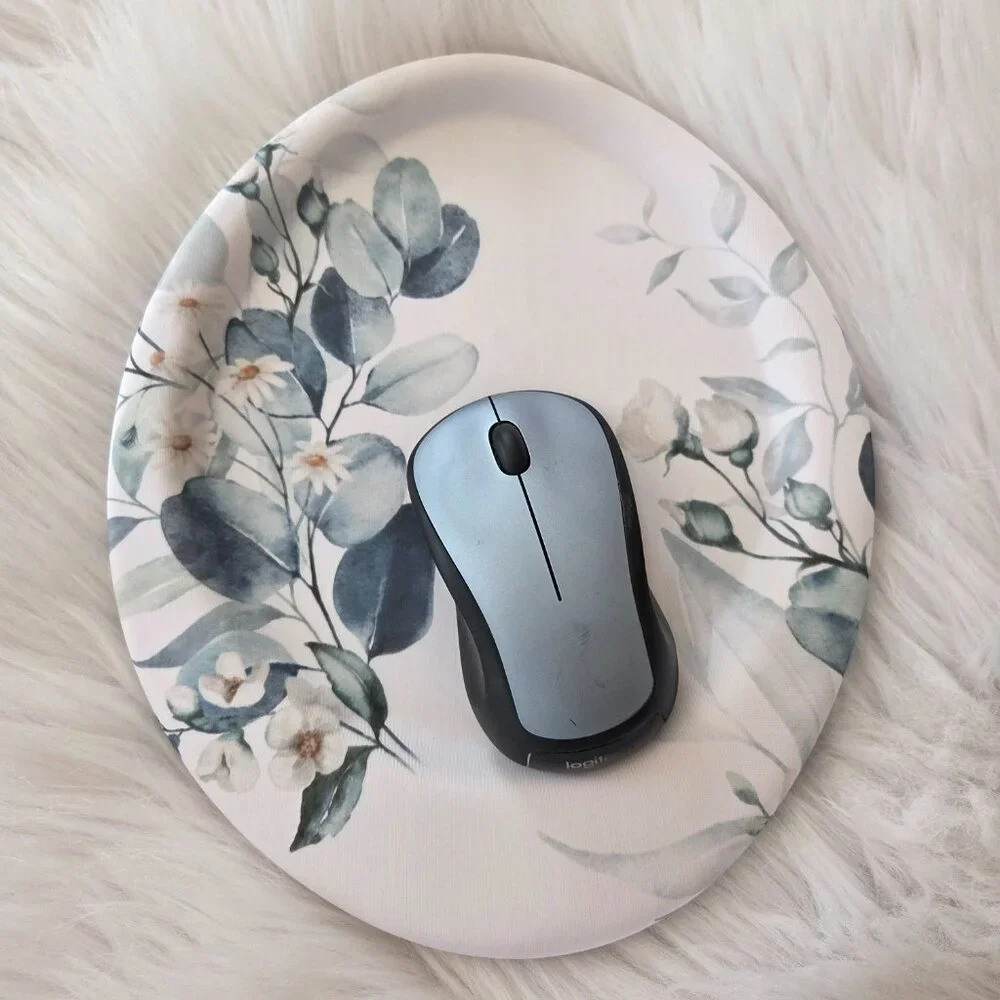 MEKASS Ergonomic Mousepad with Wrist Support Beautiful Flowers