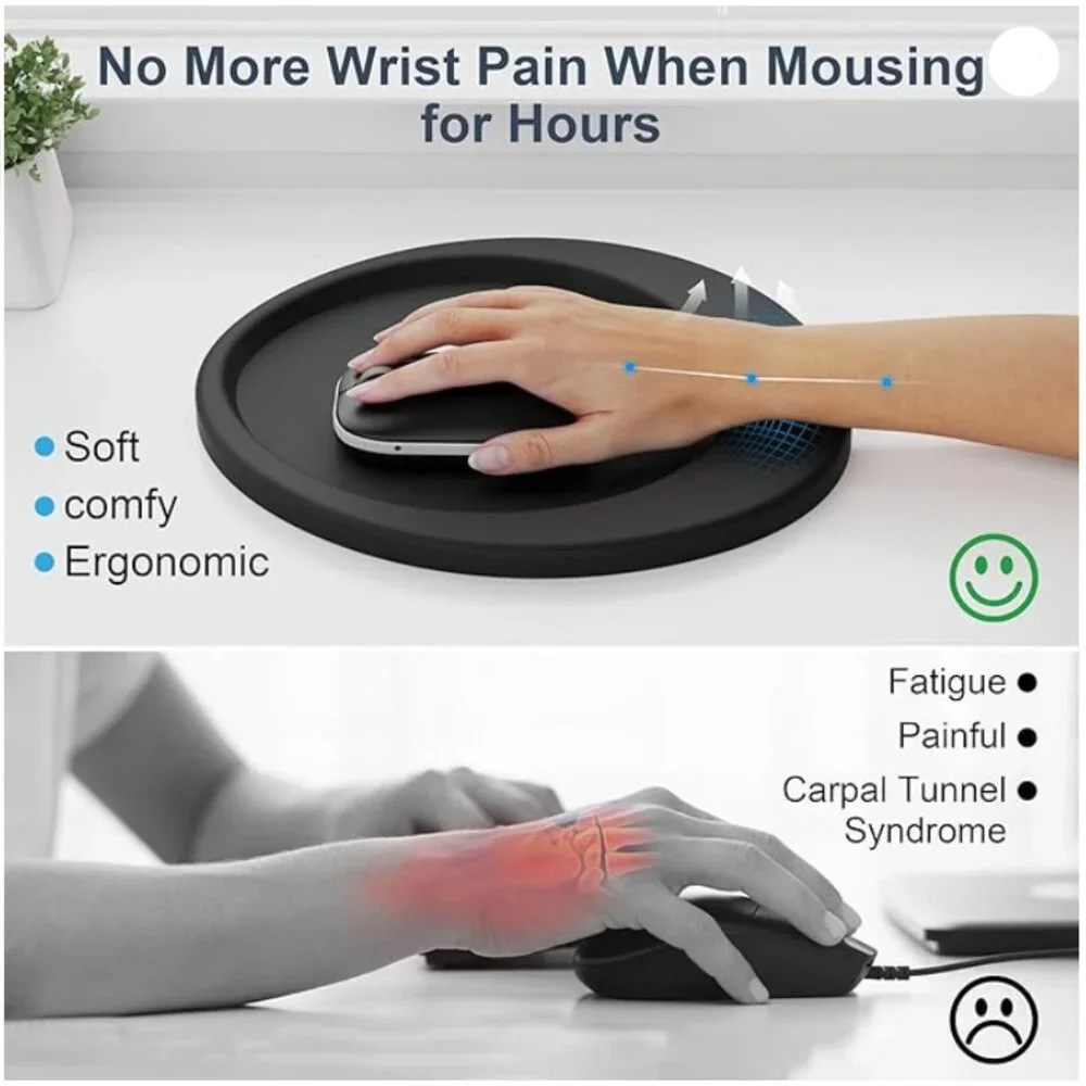 MEKASS Ergonomic Mousepad with Wrist Support Beautiful Flowers