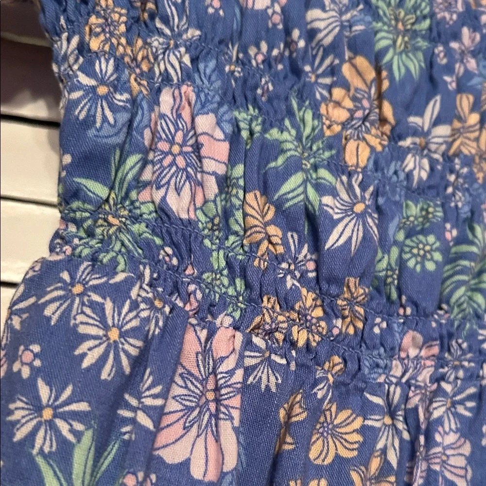 Floral Blue Easter girl Kids Dress size 2T