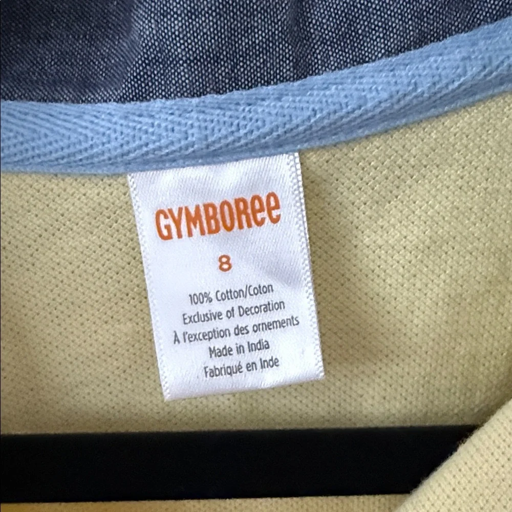 Gymboree Yellow Easter Polo with Navy Collar