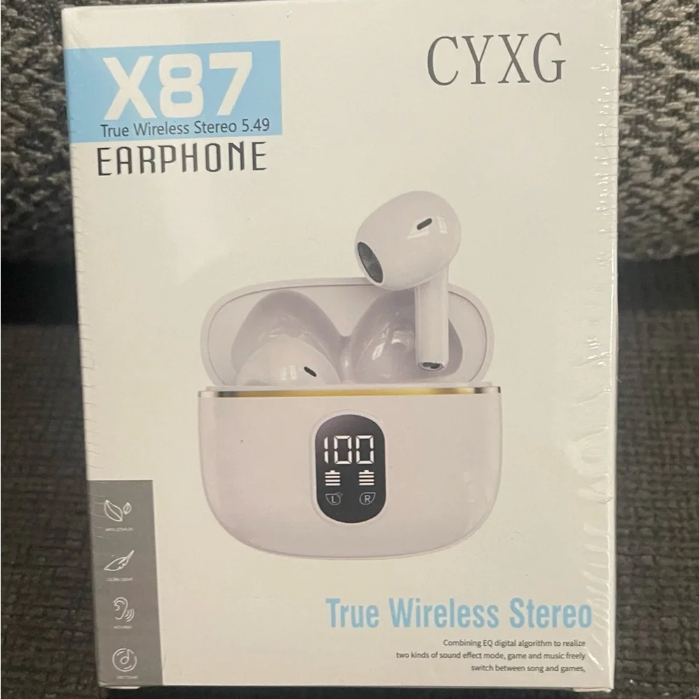 X87 True Wireless Earphones - White