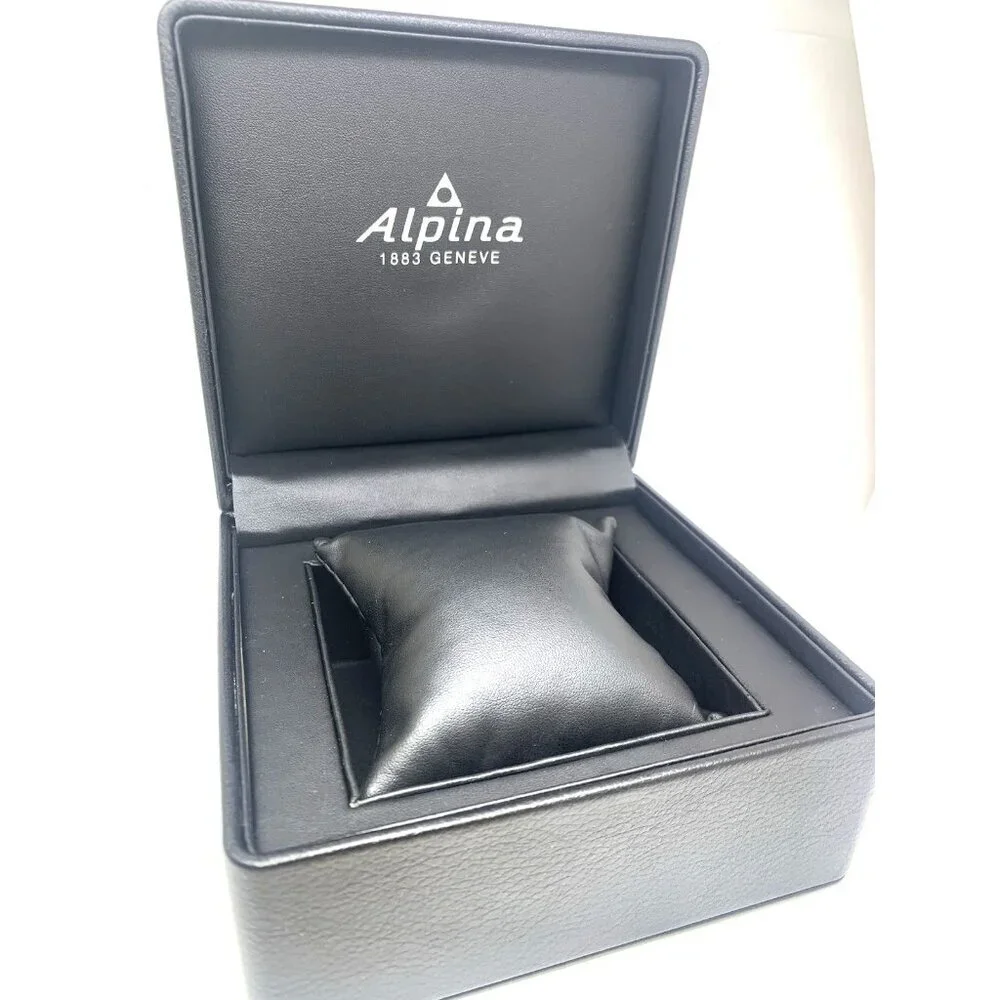 Alpina Watch Box Presentation Black Cardboard Case Display Empty