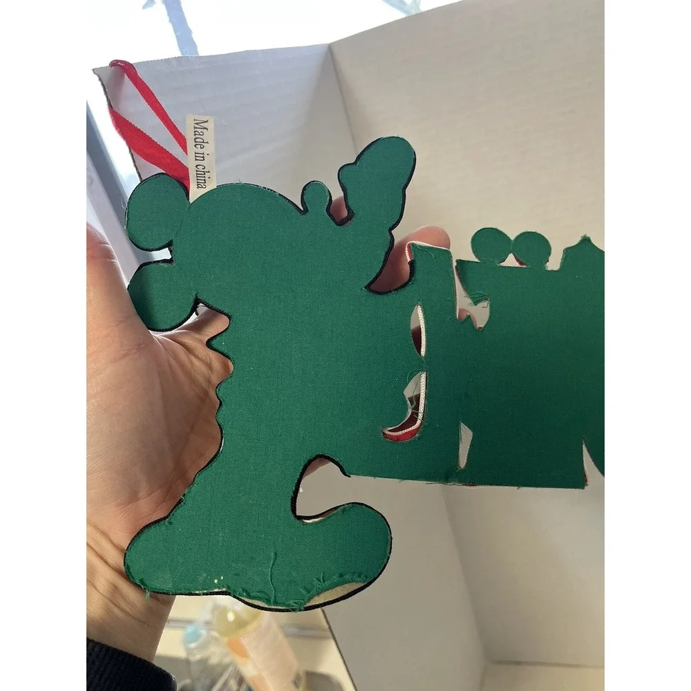 Disneyland Paris Mickey Minnie Christmas Wall Hanging Garland JOYEUX NOEL