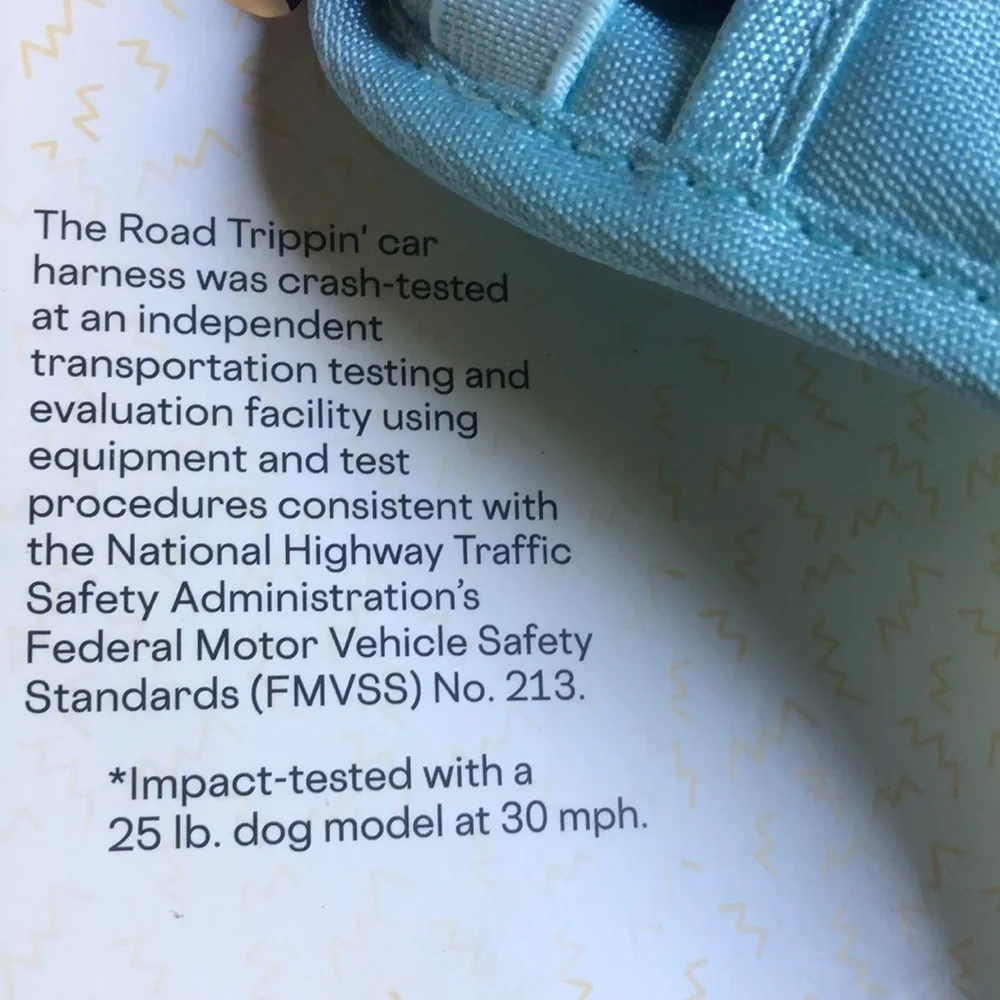 NWT Everyyay Road Trippin’ Car Harness Crash Tested L