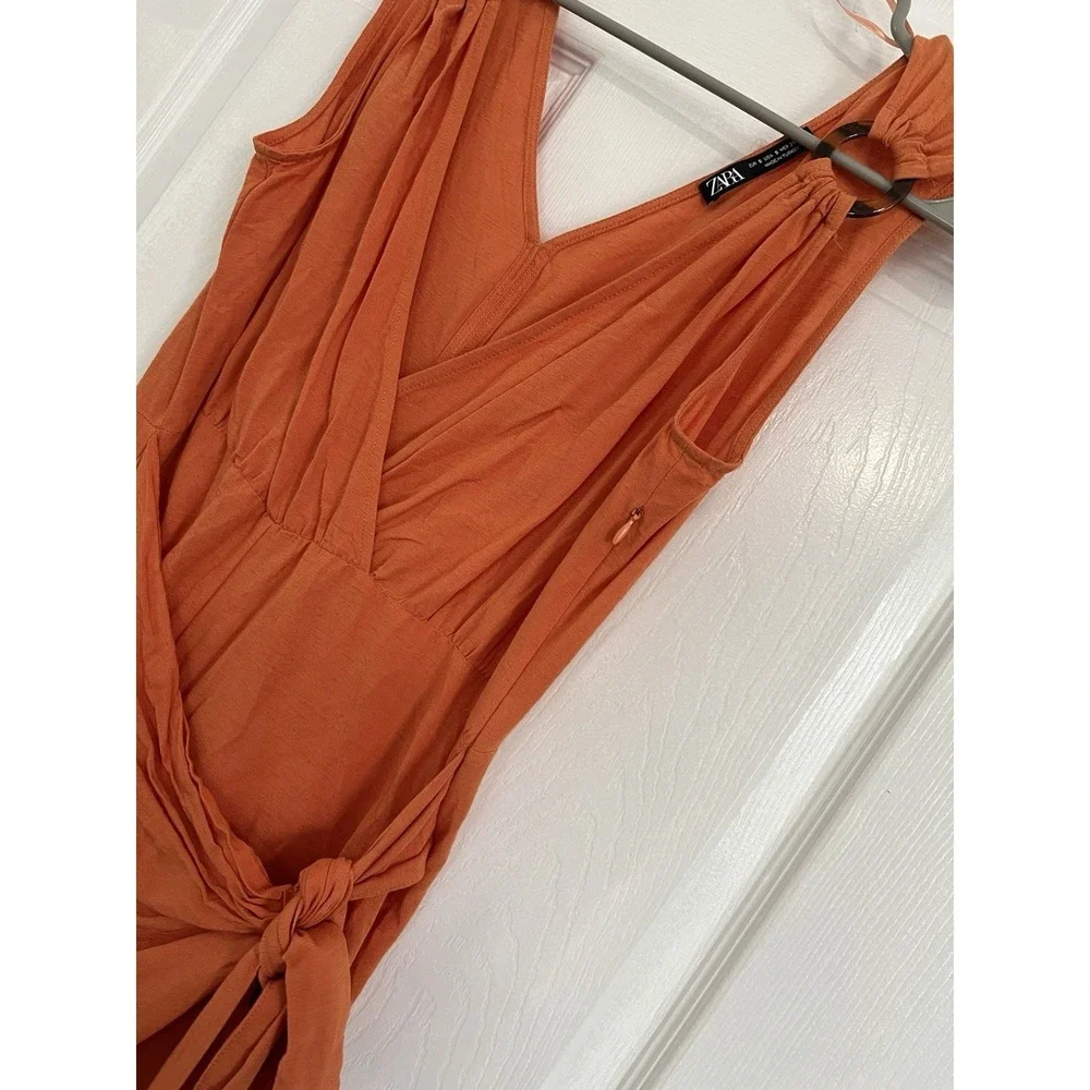 Zara orange wrap