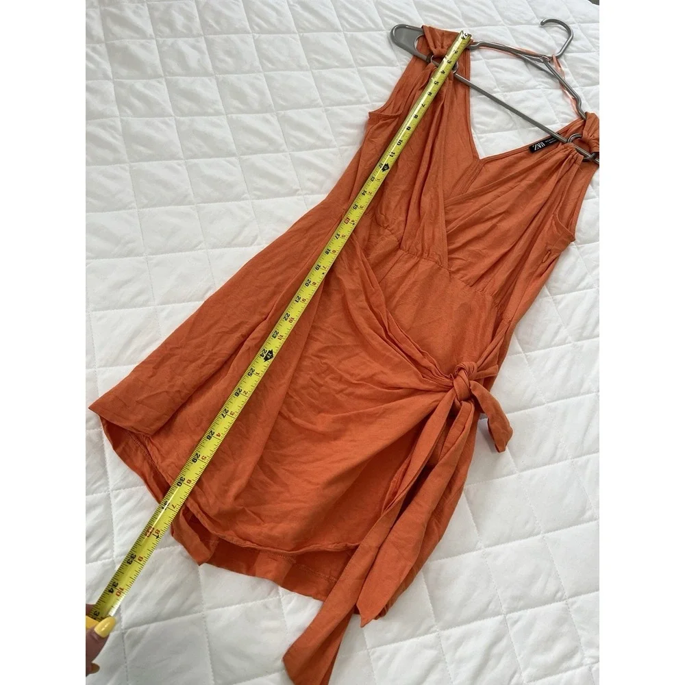 Zara orange wrap