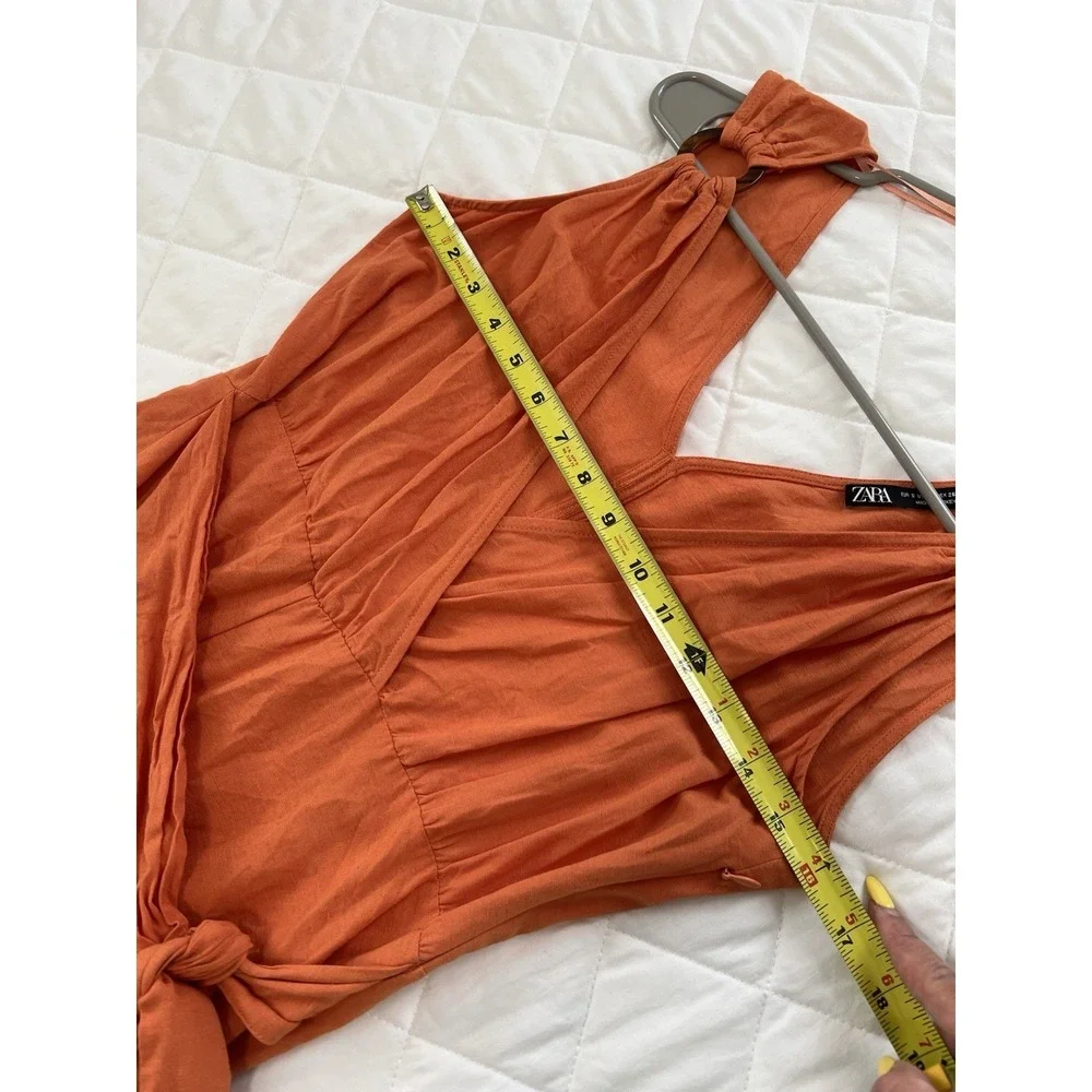 Zara orange wrap