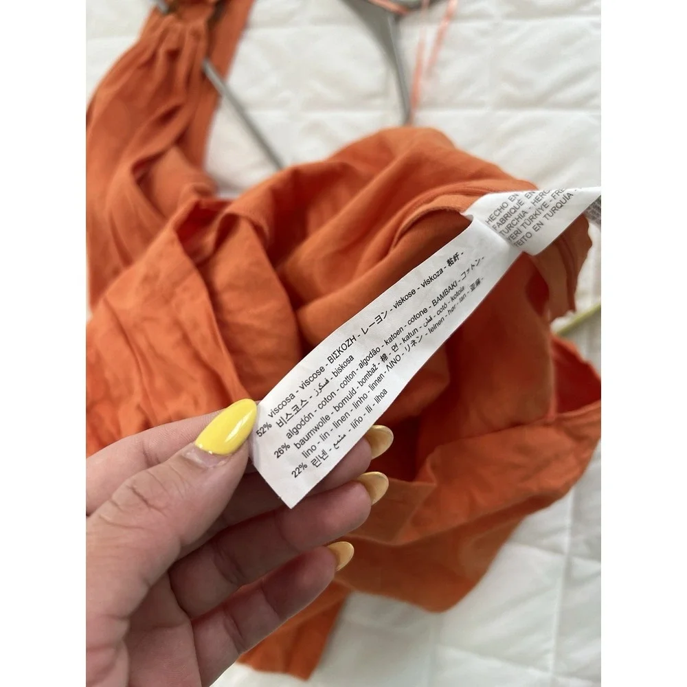 Zara orange wrap