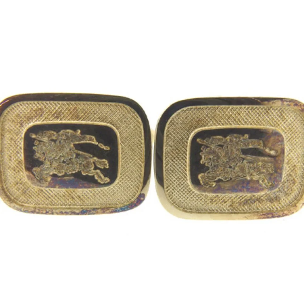 Burberry cuffs Gold Mens Authentic Used Y4024