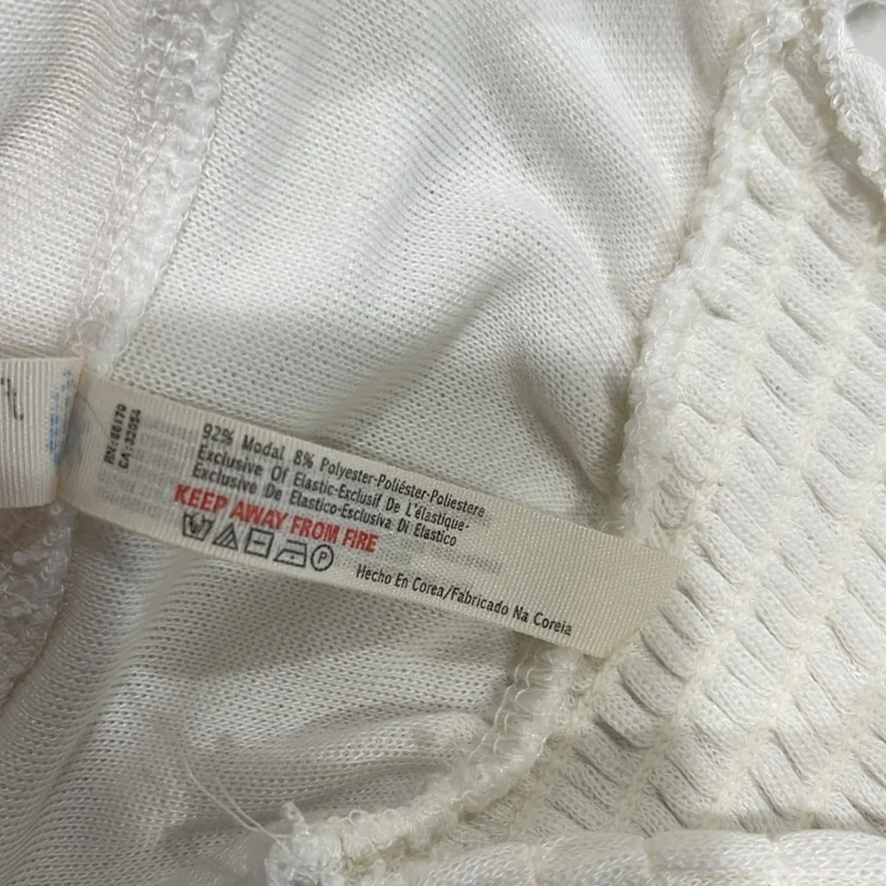 Free People Movement Tulum Hoodie Tank Top SZ S White