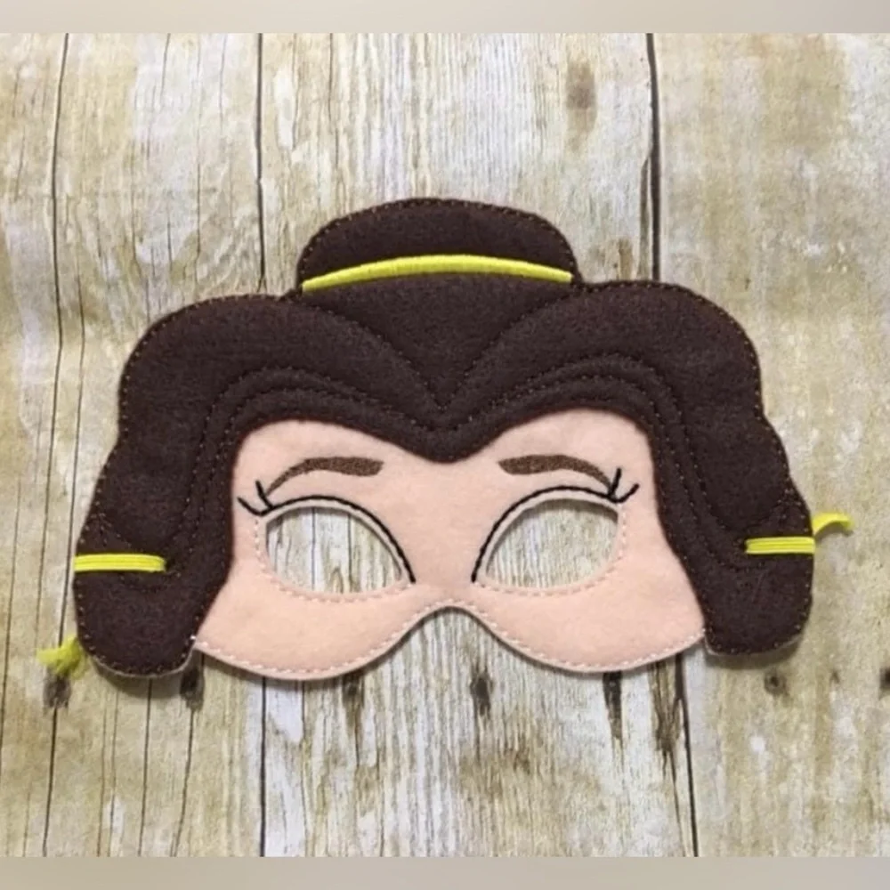 Soft Fabric Character Princess Children's Play Mask