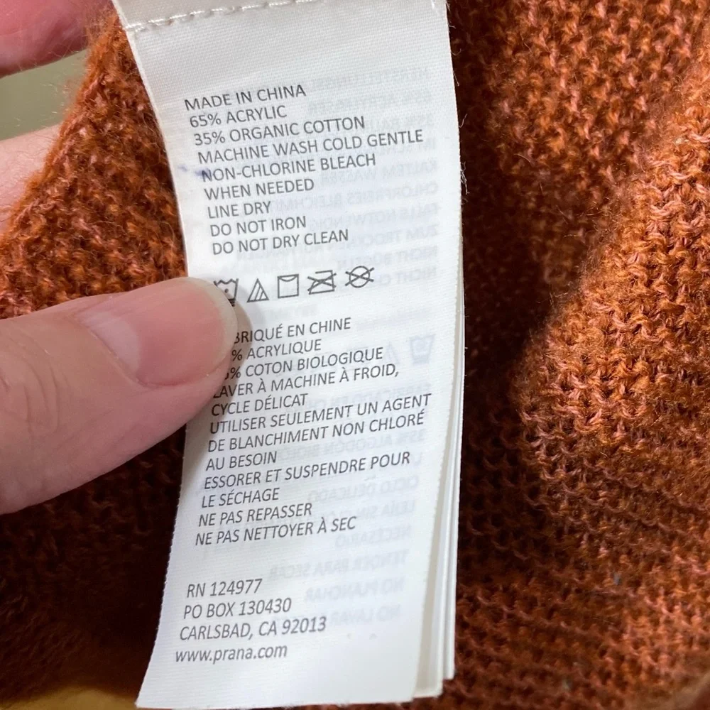 Prana Elle Knit Burnt Orange Fall Winter Knit Scarf STYLE#U63190698