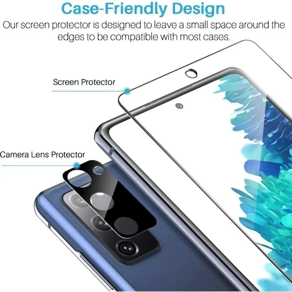 🔸️NIB Pack of 3 Tempered Glass Screen Protectors for Samsung Galaxy S20 FE 5G