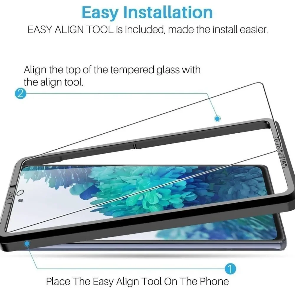 🔸️NIB Pack of 3 Tempered Glass Screen Protectors for Samsung Galaxy S20 FE 5G