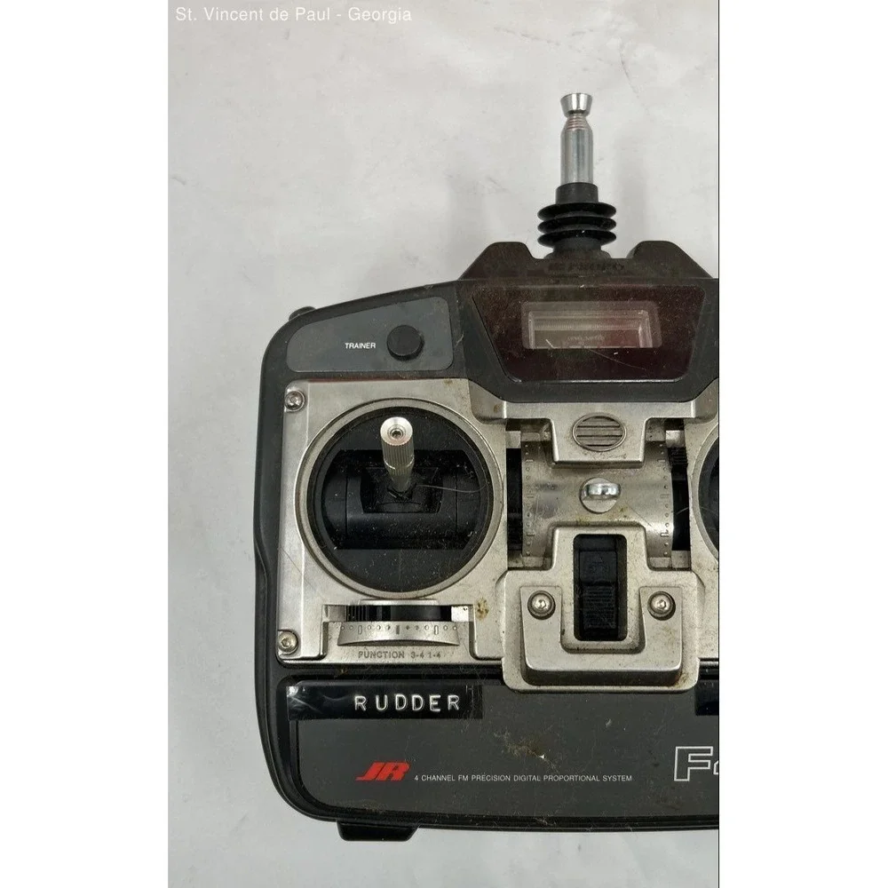 Jr Propo F400 Transmitter 75mhz Fm With R600 Receiver 4 Channel Parts Or Repair