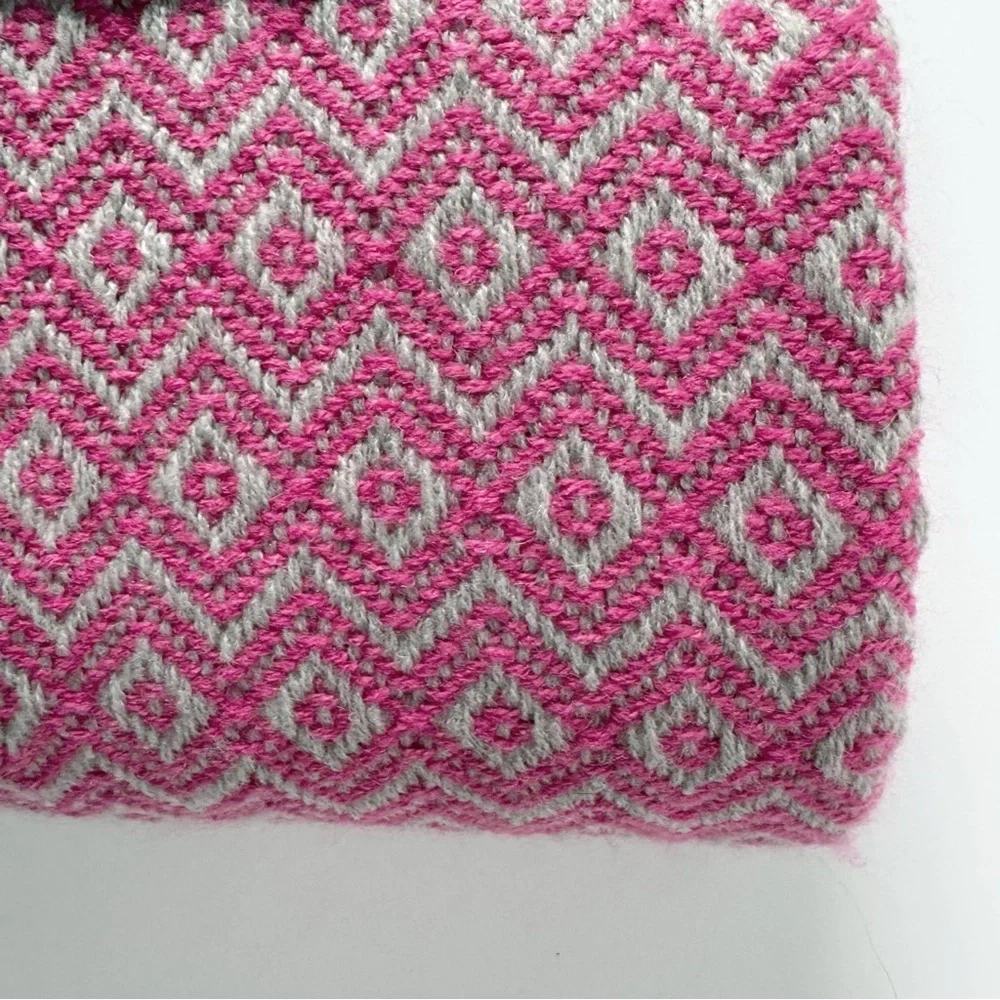 West Elm Diamond Jacquard Throw Blanket | NWT