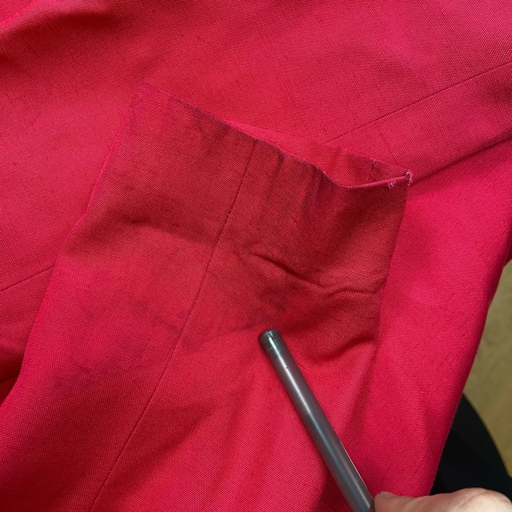 CHRISTIAN DIOR Vintage Bright Pink Collarless Blazer 4