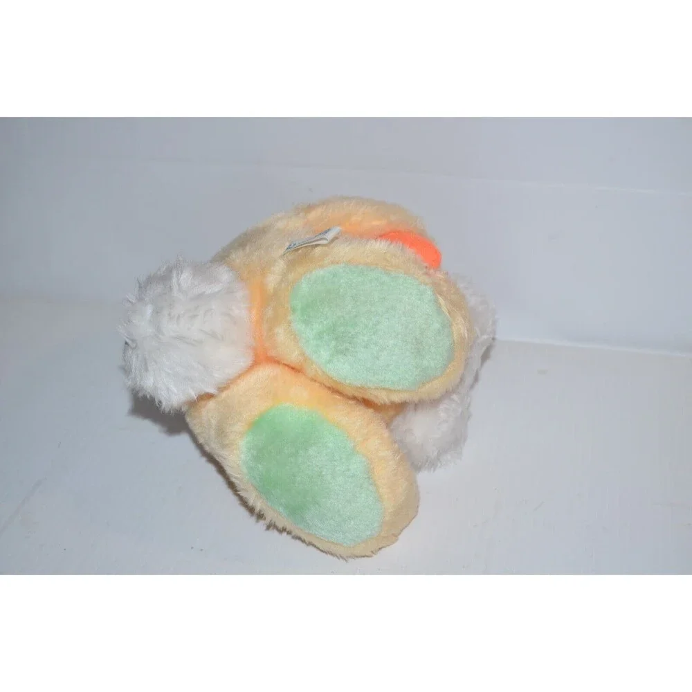Vtg MTY Intl Round Baby Bunny rabbit‎ w/ carrot pastel yellow green