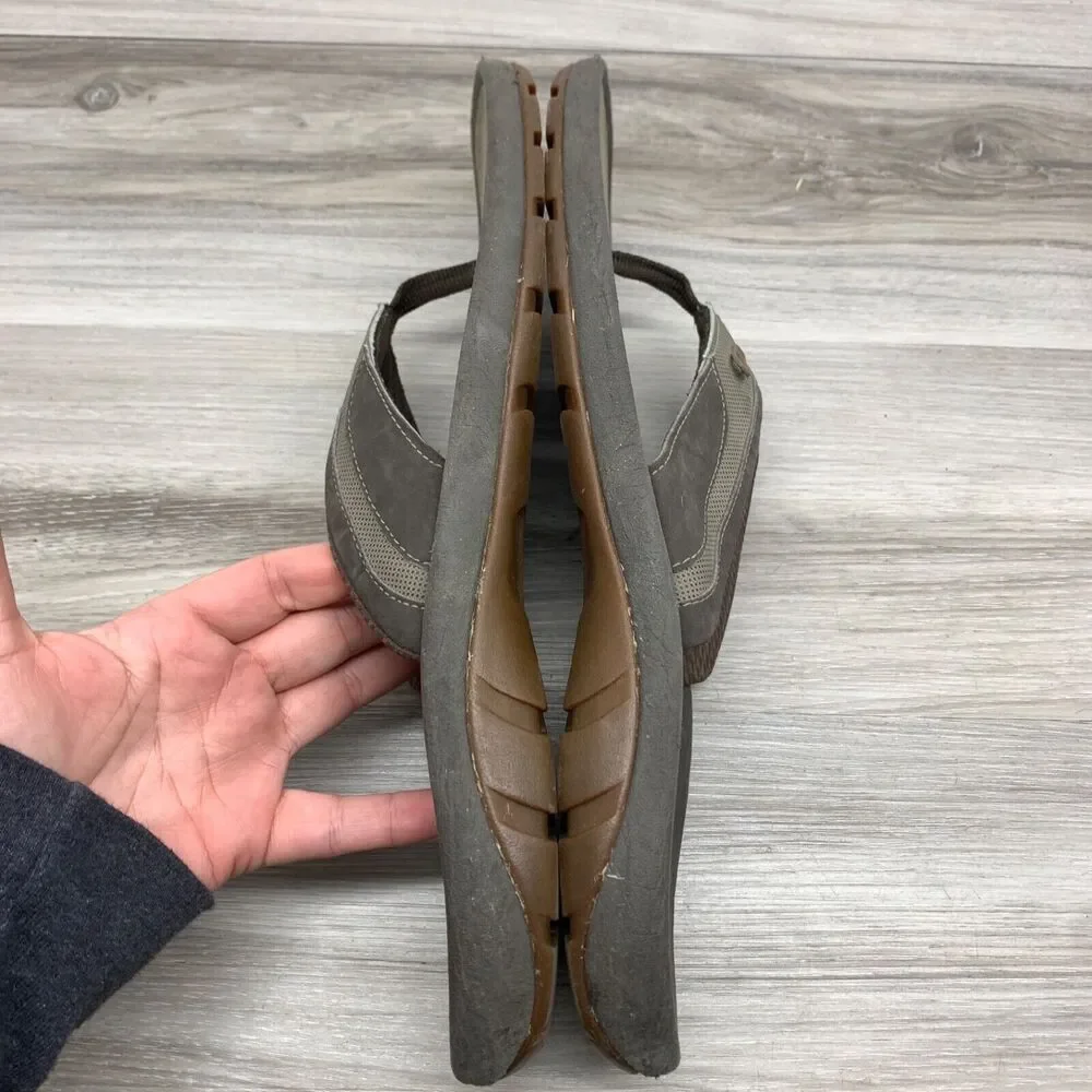 Oakley Supercoil 2.0 Sandal Size 14 Brown Thong Flip Flop Slides Slip On Shoes