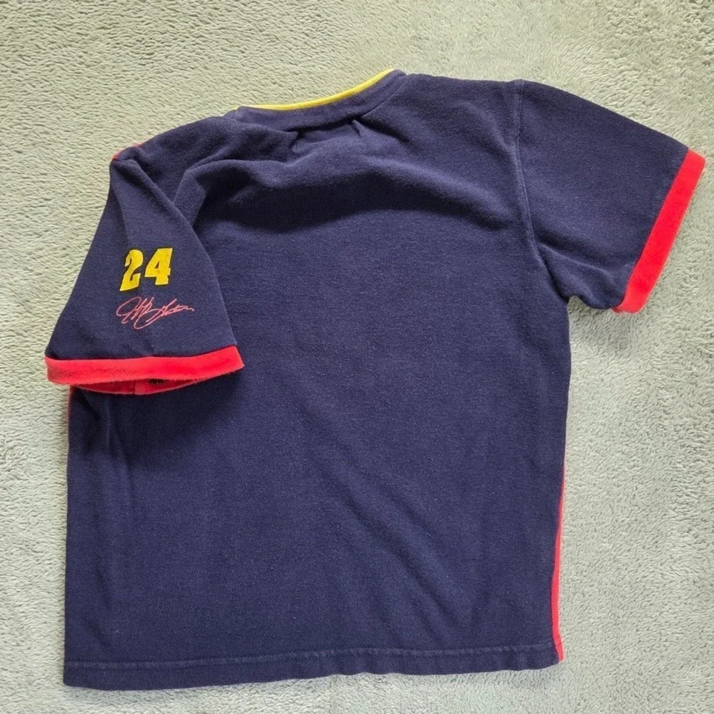 Vintage Competitors View Kids 7 Shirt Blue Red Jeff Gordon Nascar #24 Pullover