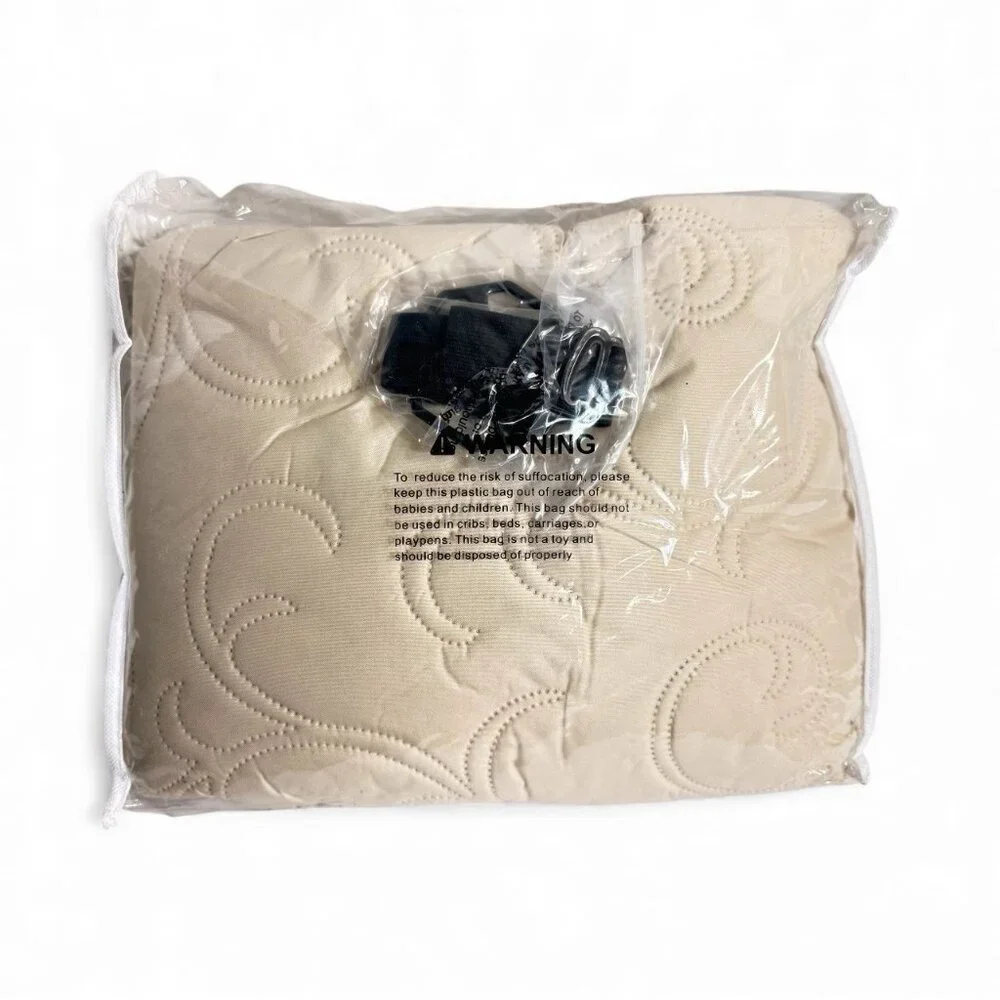 YUEANG Beige Quilted Recliner Slipcover 1 Seater