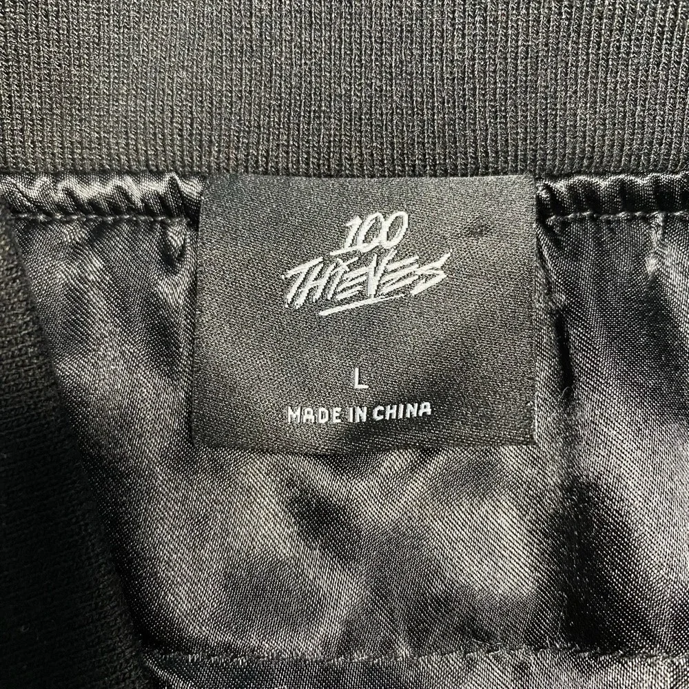100 Thieves Foundations FW'23 Bomber Jacket Large Black