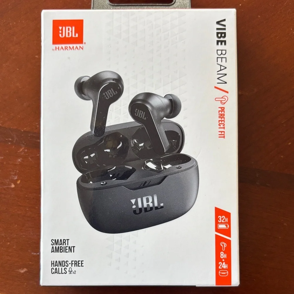 JBL Vibe Beam Earbuds - Black