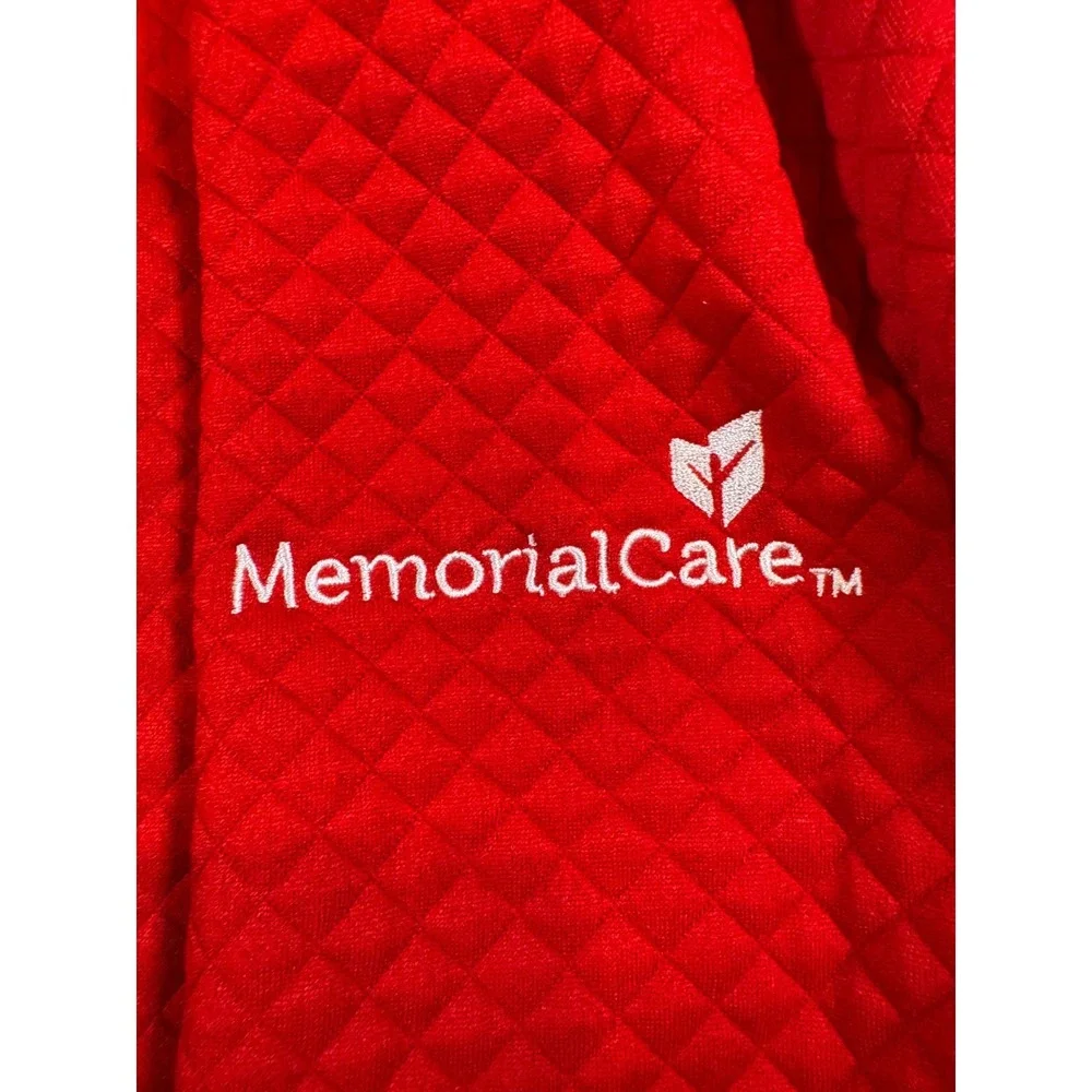 Anaheim Angels Re Quilted Half Zip W/ Memorial Care Logo  Sweater Jacket Size L