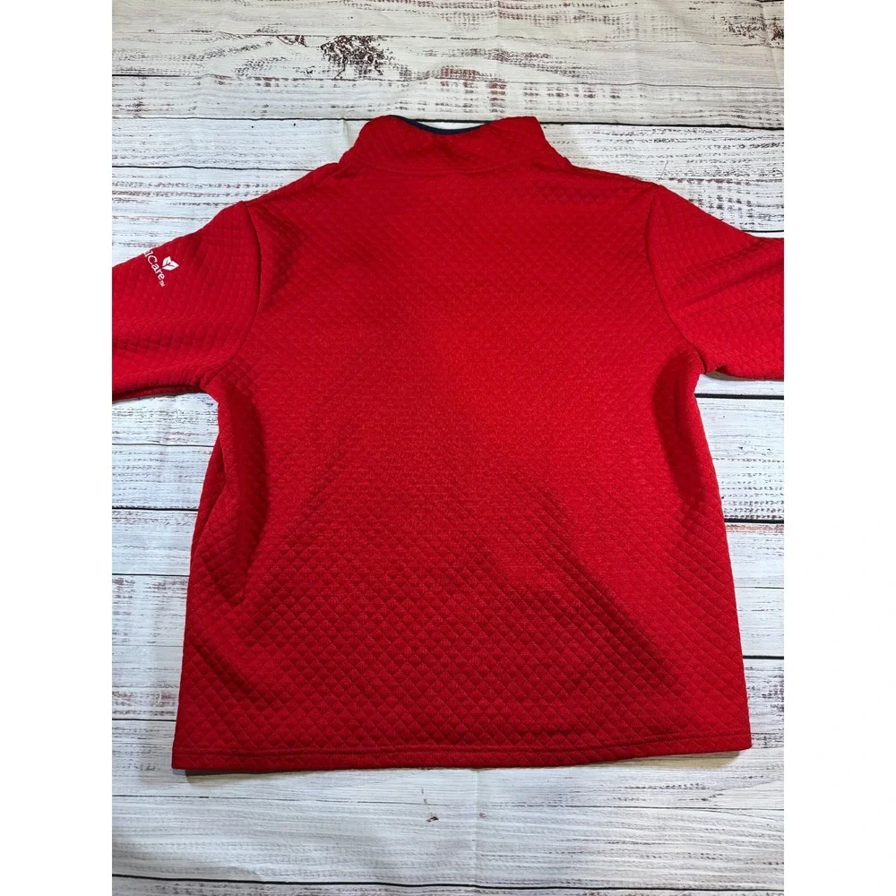 Anaheim Angels Re Quilted Half Zip W/ Memorial Care Logo  Sweater Jacket Size L