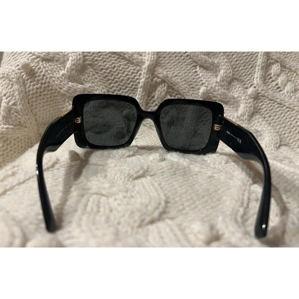 Versace VE4405 GB1/87 Black Authentic Rectangle Women's Sunglasses 54-22 140 New