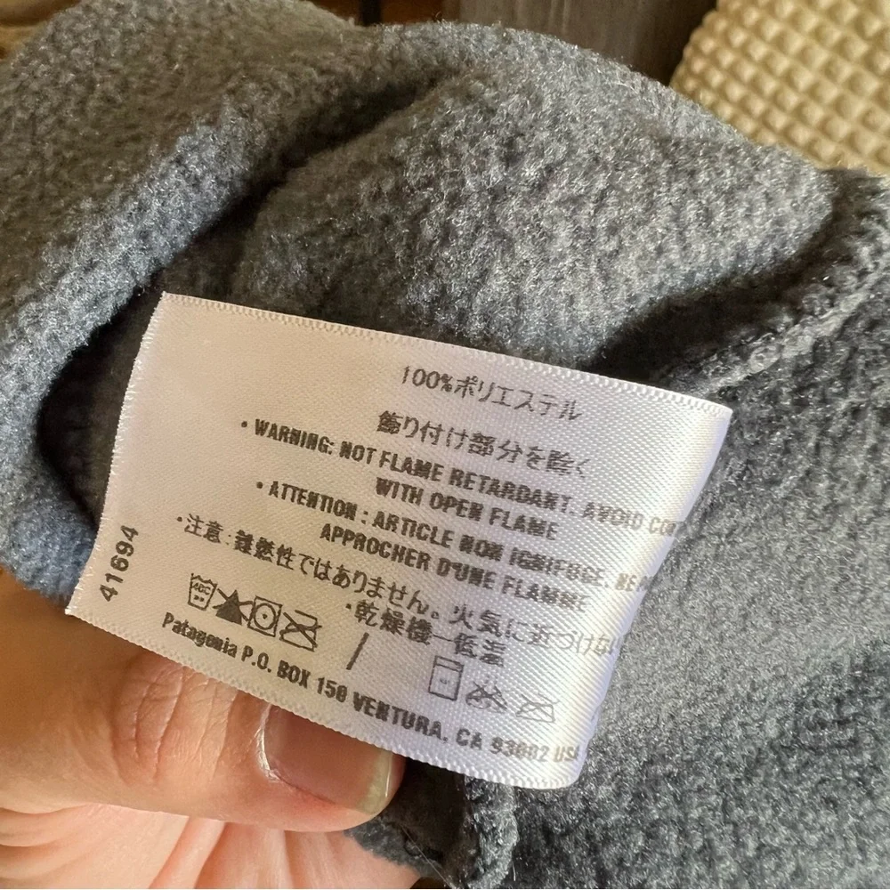 Patagonia grey fleece