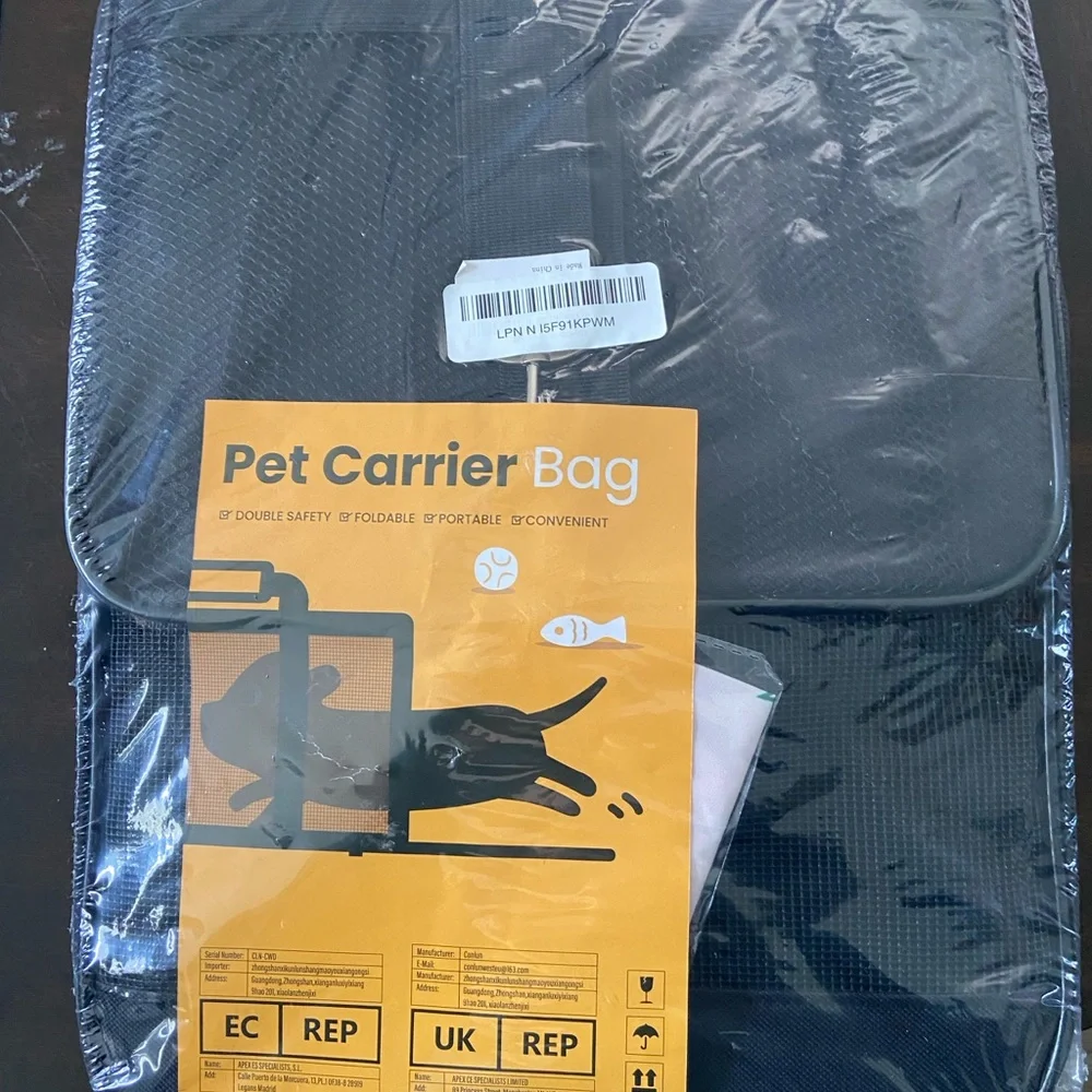 Pet Carrier Bag - Black