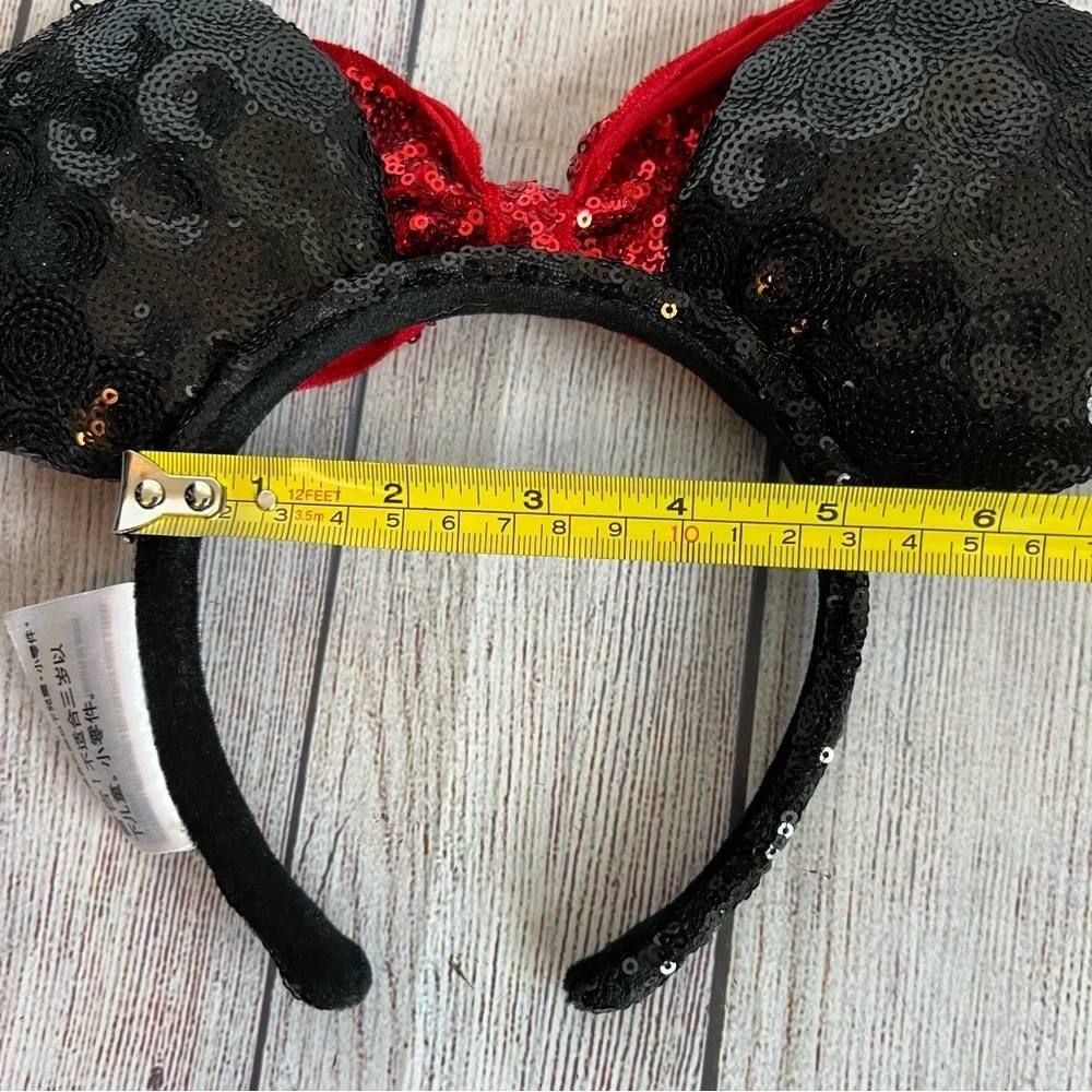 DISNEY PARKS Minnie Mouse Sequin Ears Headband