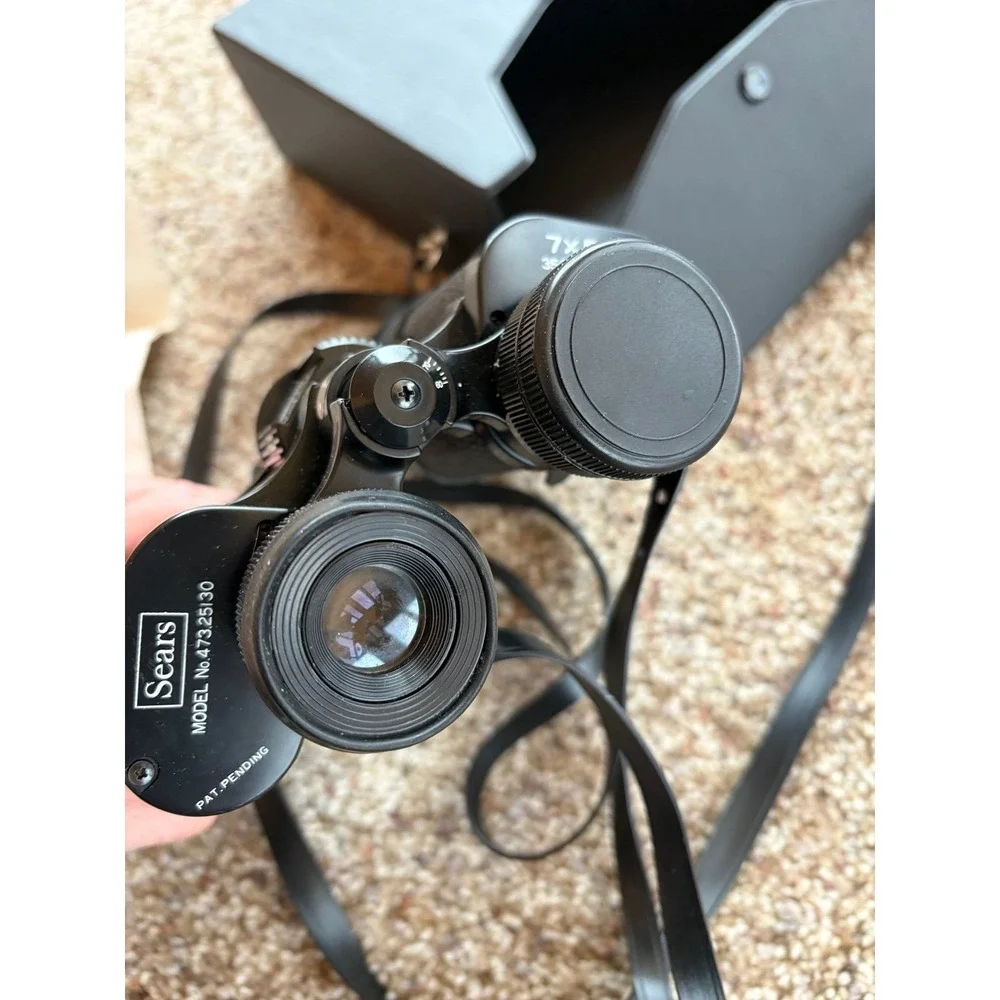 Vintage sears binoculars 7 x 50 mm model 473–25130