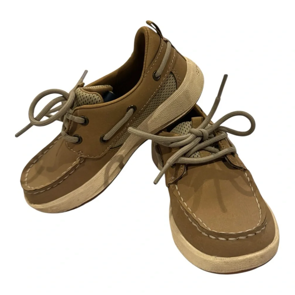 Sperry Kids Tan Moccasins