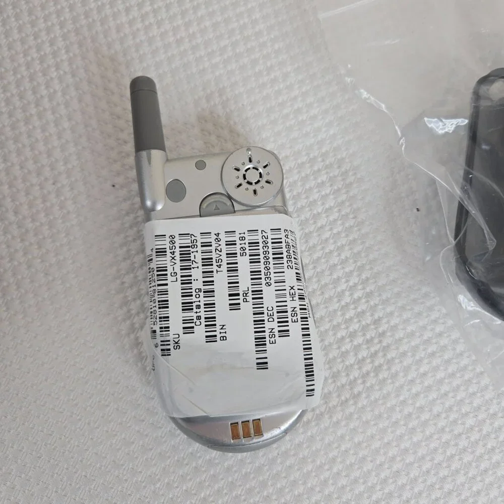 LG wireless mobile silver