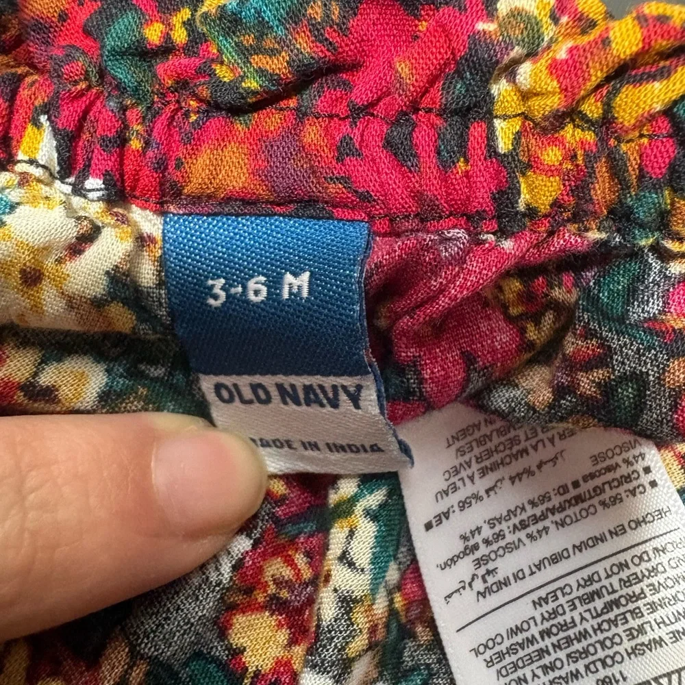 little navy beige floral knit