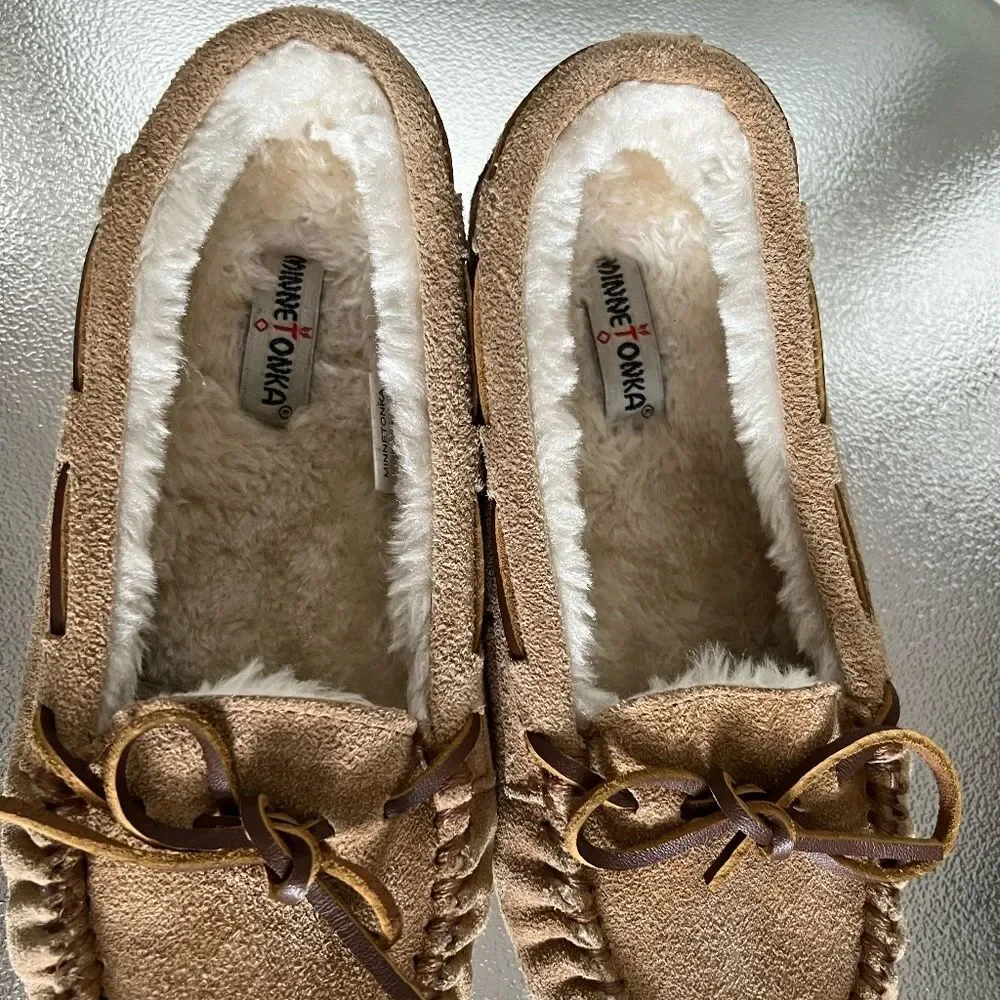 Minnetonka suede faux