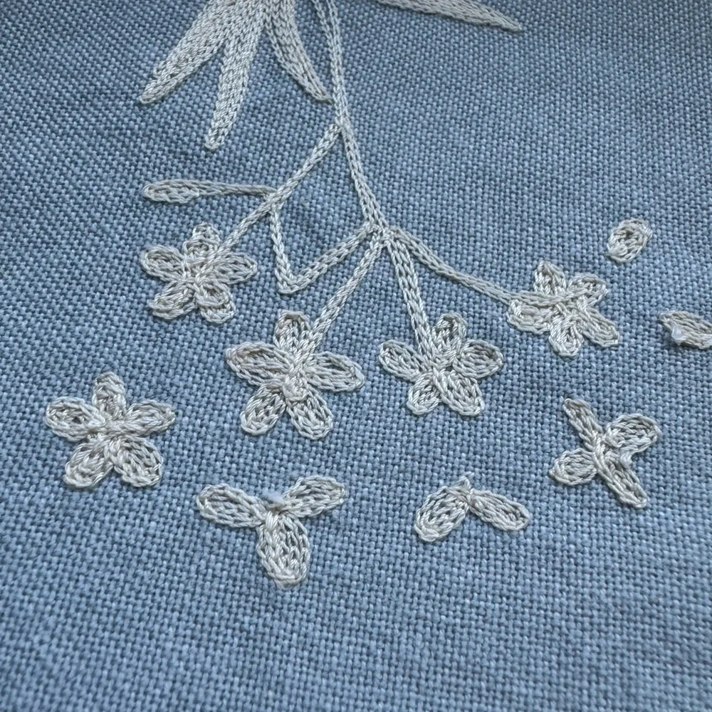 Crate&Barrel beautiful embroidered