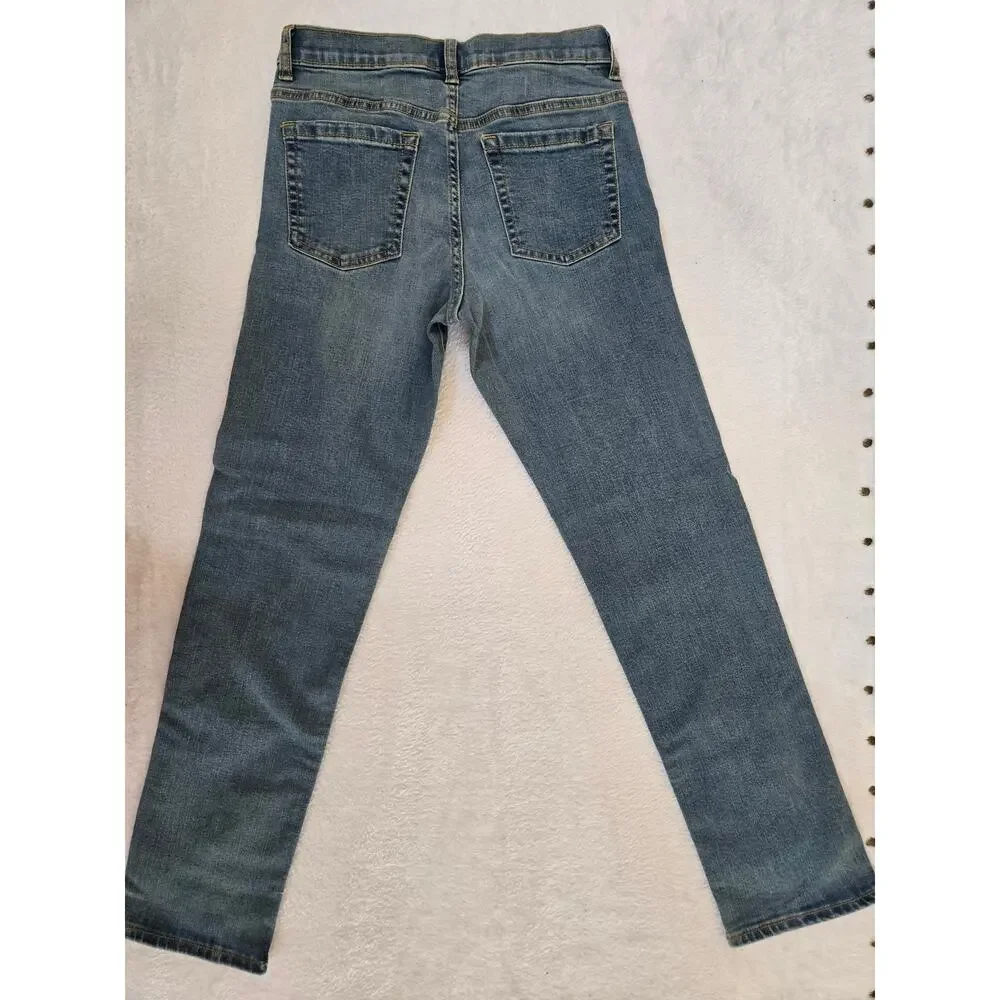 Old Navy Karate Jeans Boys 12 Blue Stretch Denim Adjustable Waist NWOT