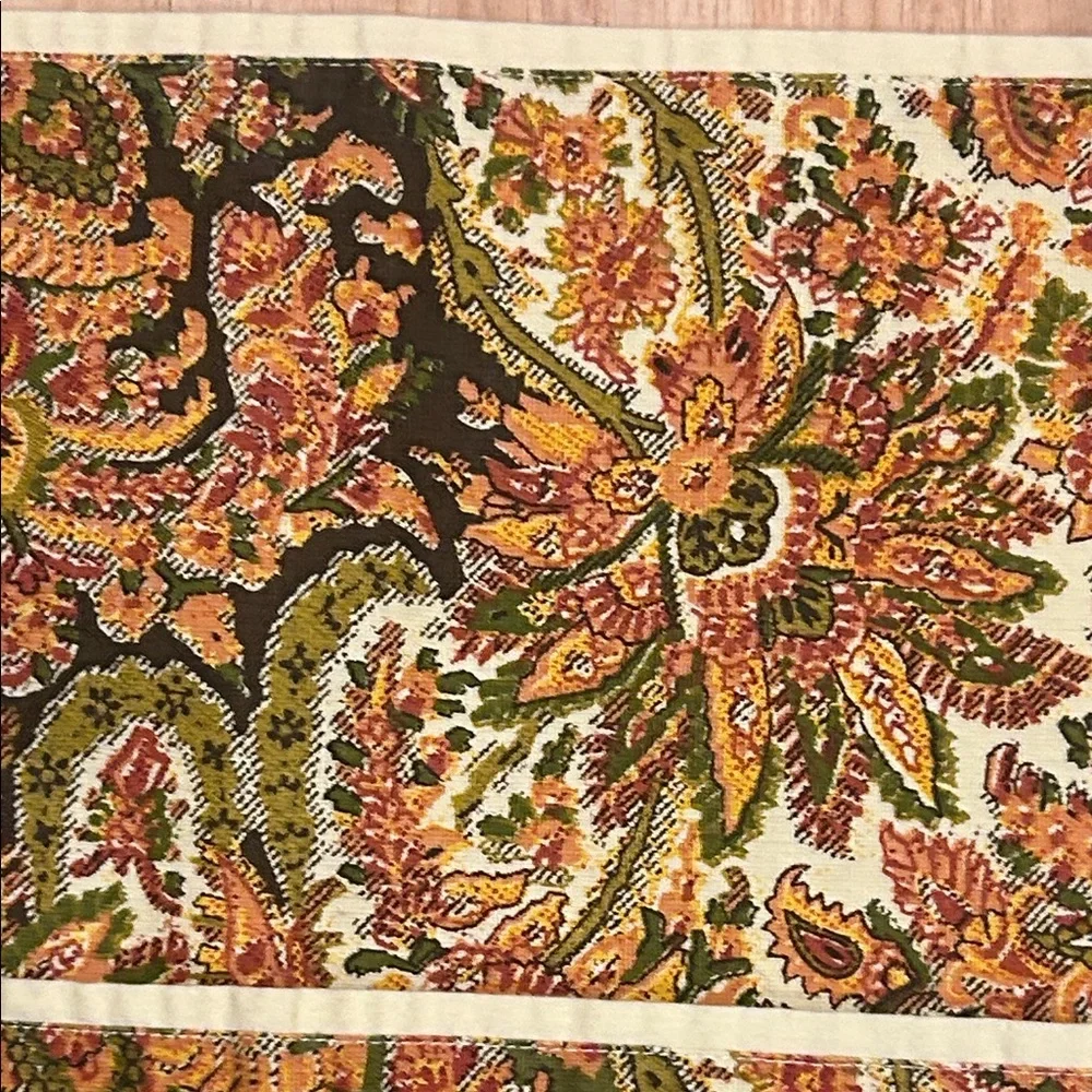 Pottery Barn Vintage Paisley Floral Placemats Qty 3