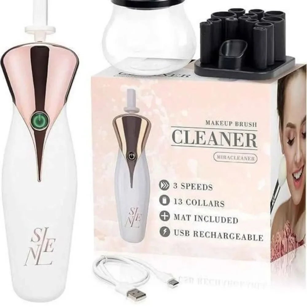 Electric Makeup Brush Cleaner & Dryer – Automatic Spinner Machine (New)