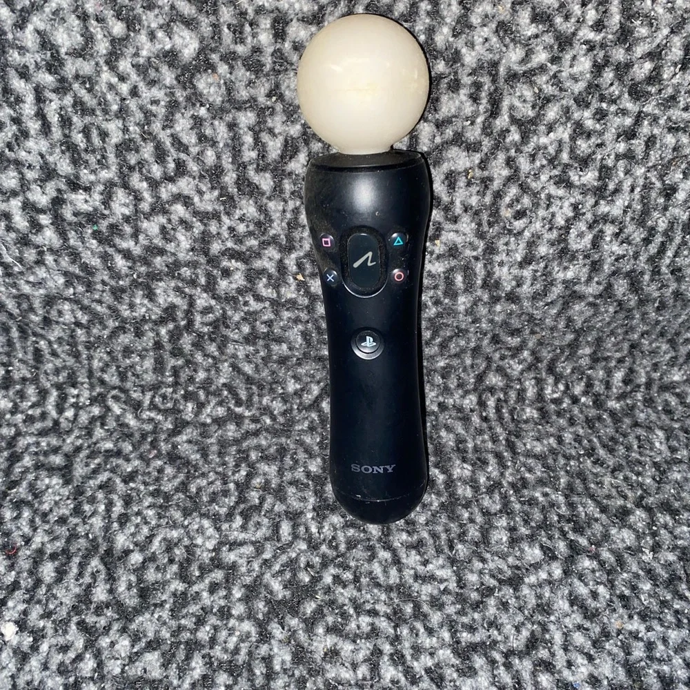 Sony Black PlayStation Move Motion Controller with White Sphere