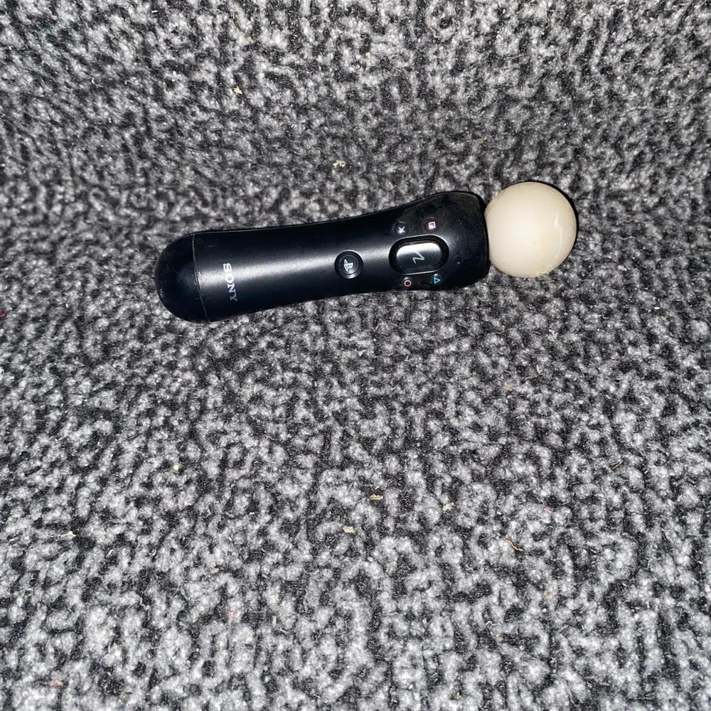 Sony Black PlayStation Move Motion Controller with White Sphere