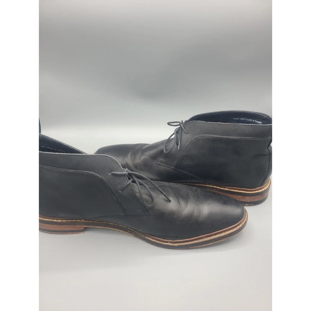 Cole Haan Men's Cambridge Chukka Black Leather boots‎ size 14
