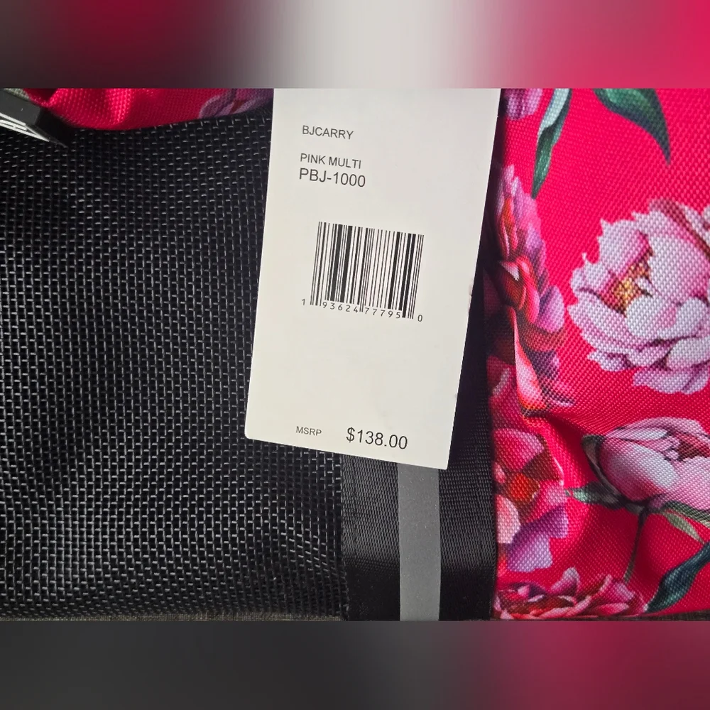 Betsey Johnson floral pet carrier NWT