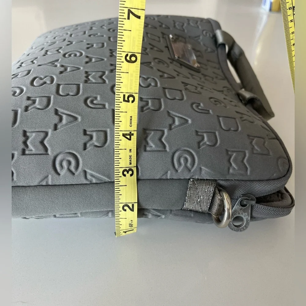 Marc Jacobs Grey Neoprene Laptop Messenger Case