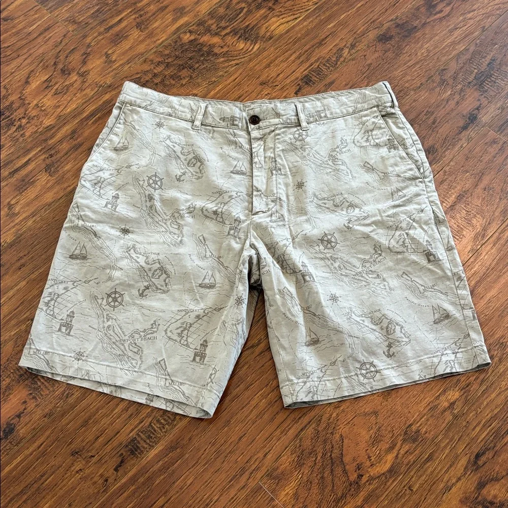 Faherty mens khaki tan beige All Day shorts 7