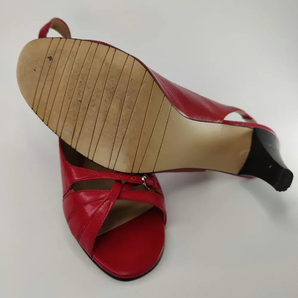 Karen Scott red buckle